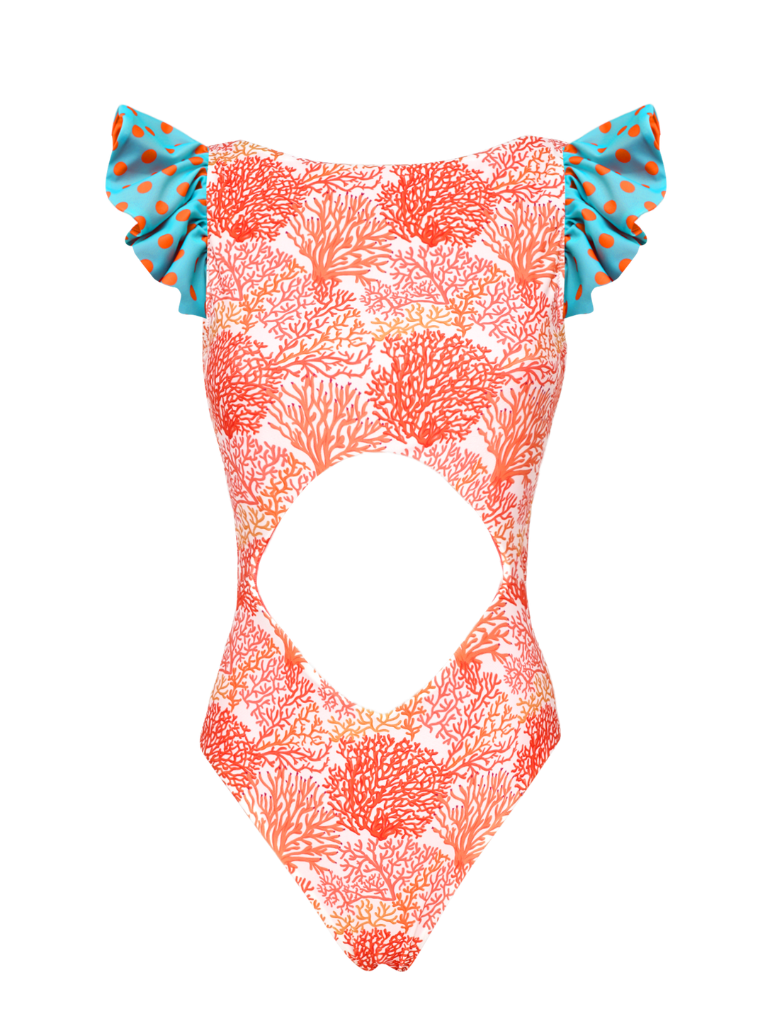 Designer Swimwear with removable Ruffles and Sleeves – Lia  display picture 1