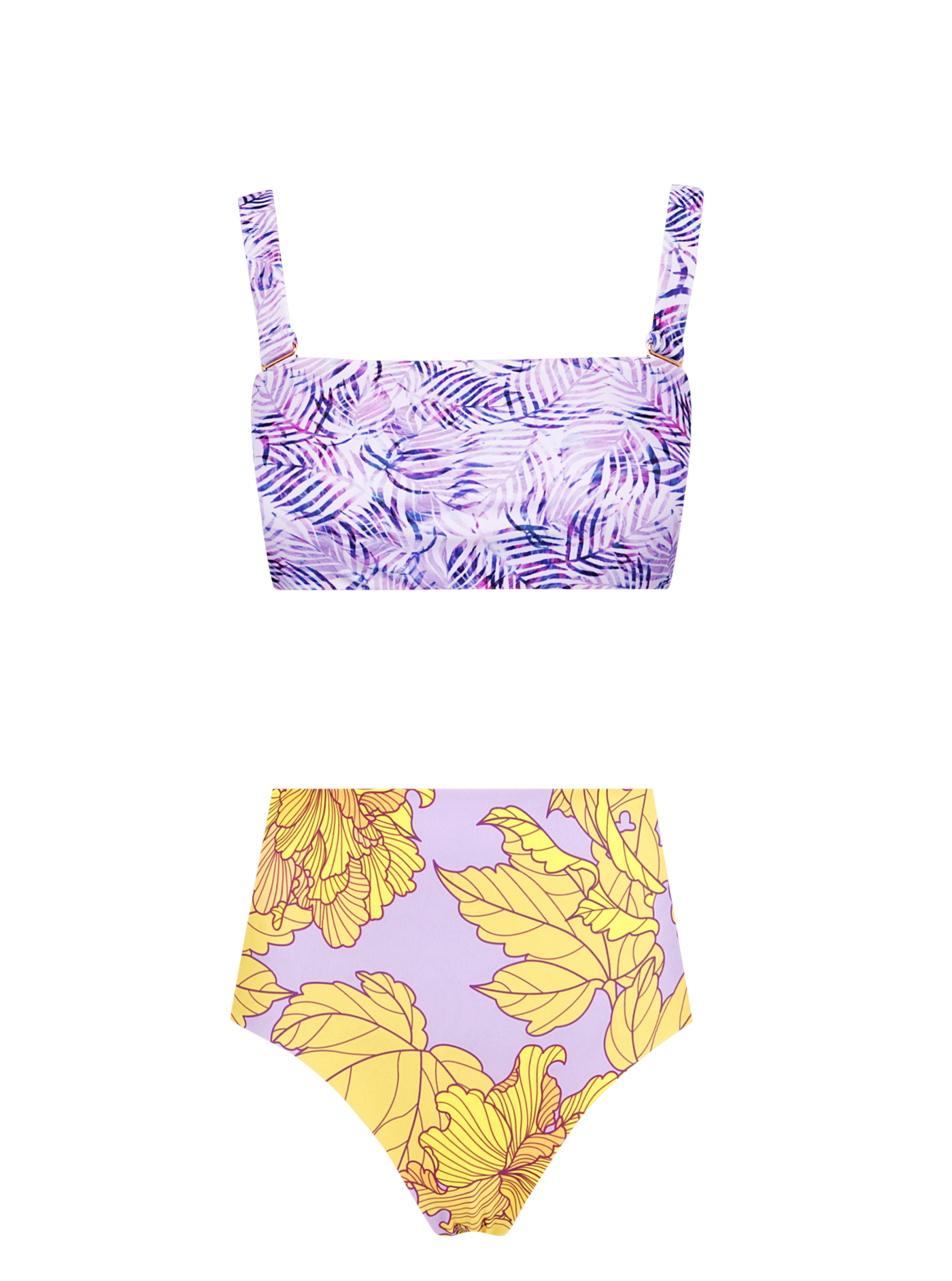 Hibiscus 8-in-1 Ruffled Bikini Set