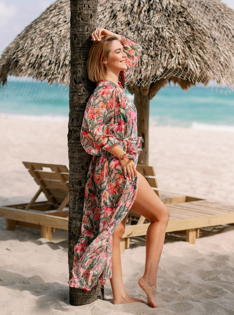 Long Sleeve Robe Cover Up